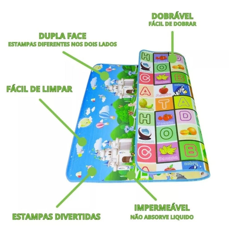 Tapete Sensorial Infantil Inteligente – Estimulação e Diversão para o Desenvolvimento do Seu Bebê.