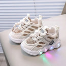 Tênis Infantil Unissex LED Respirável - Moda e Conforto
