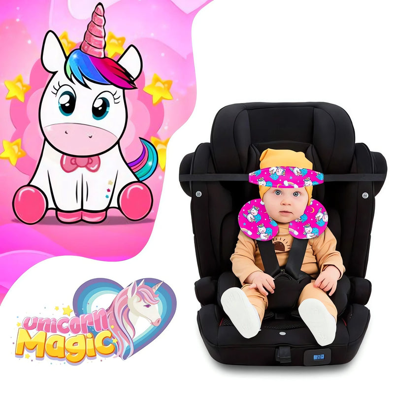 Kit Almofada de Pescoço: Conforto para Bebê com Faixa de Apoio para Cabeça