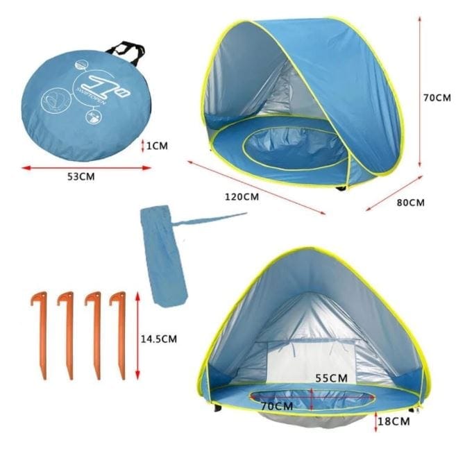Barraca Bebê com Proteção UV - Tenda Kids - Meu Cheirinho Bom